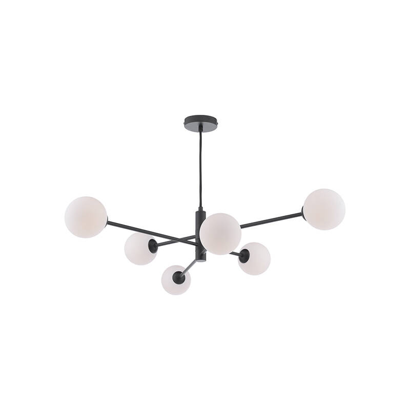 Image of Dar Vignette 6 Arm Ceiling Pendant Light