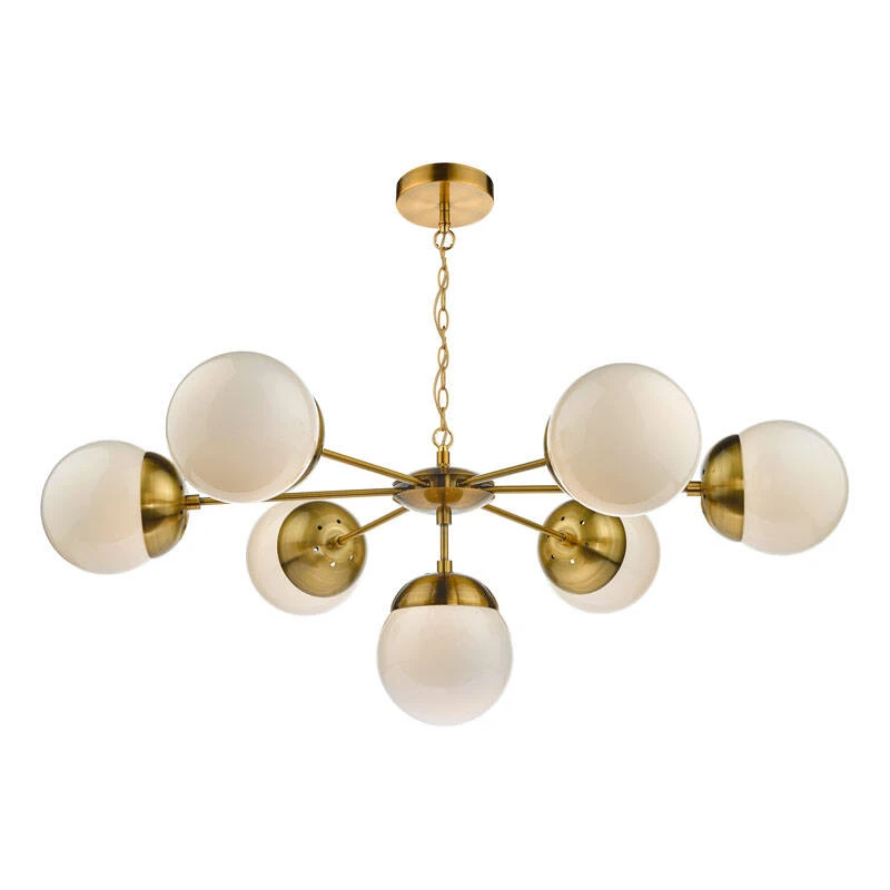 Image of Dar Bombazine 6 Arm Ceiling Pendant Light