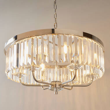 Luxia Rosewood Glass Chandelier