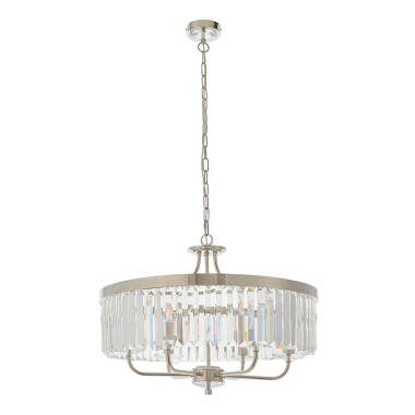 Image of Luxia Rosewood Glass Chandelier