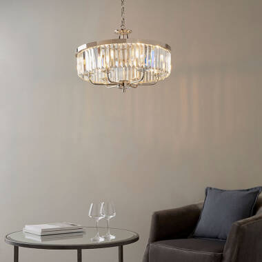 Image of Luxia Rosewood Glass Chandelier