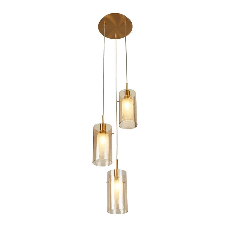 Image of Searchlight Duo III Champagne Glass 3 Light Cluster Ceiling Pendant