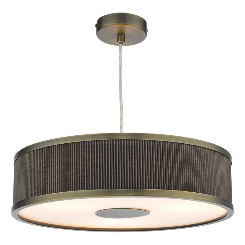 Image of Dar Alvaro 3 Light Ceiling Pendant Light