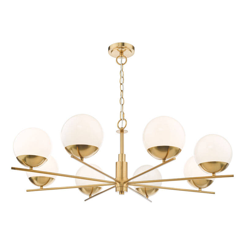 Image of Dar Bombazine 6 Arm Ceiling Pendant Light