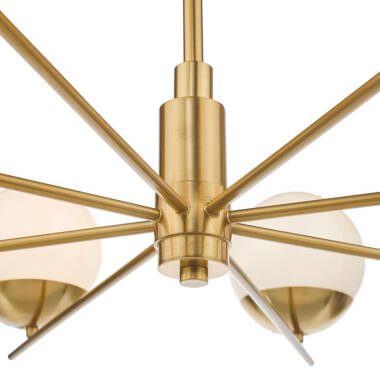 Image of Dar Bombazine 6 Arm Ceiling Pendant Light