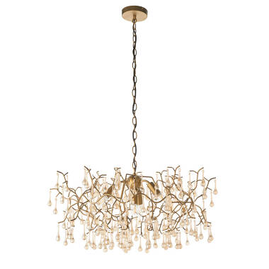 Image of Luxia Rain Glass Chandelier
