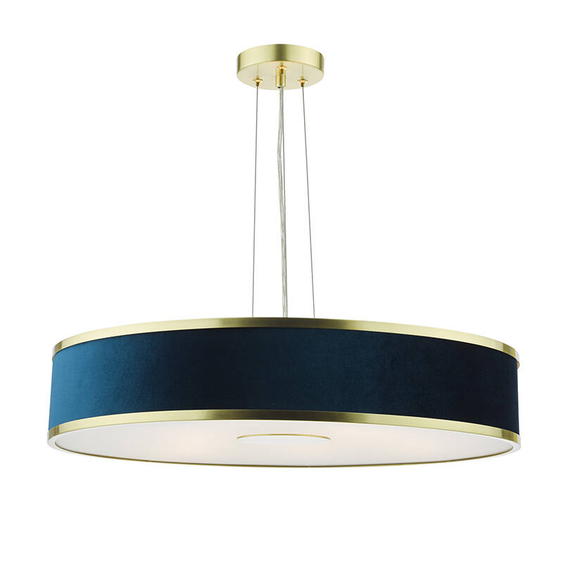 Image of Dar Alvaro 3 Light Ceiling Pendant Light