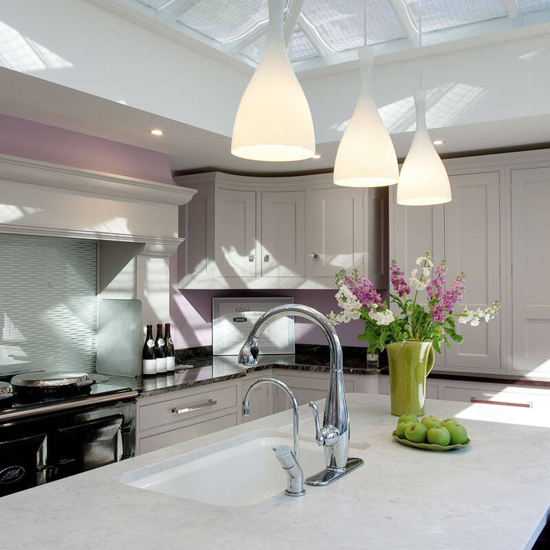 Image of Dar Tone Glass Ceiling Pendant Light