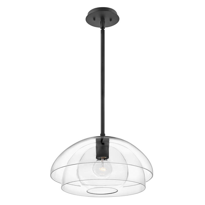 Image of Quintiesse Lotus Glass Ceiling Pendant Light