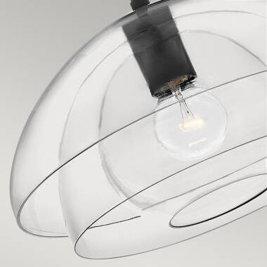 Image of Quintiesse Lotus Glass Ceiling Pendant Light