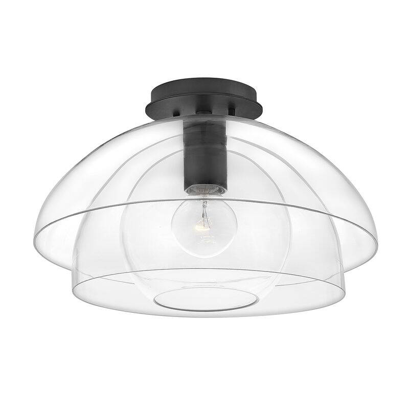 Image of Quintiesse Lotus Glass Ceiling Pendant Light