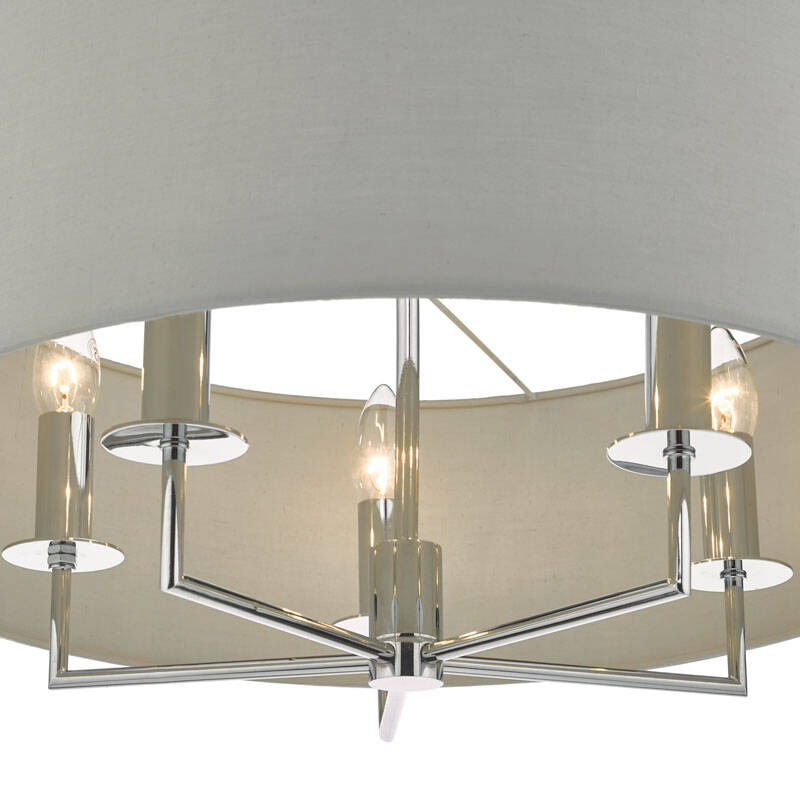 Image of Dar Jamelia 5 Arm Ceiling Pendant Light