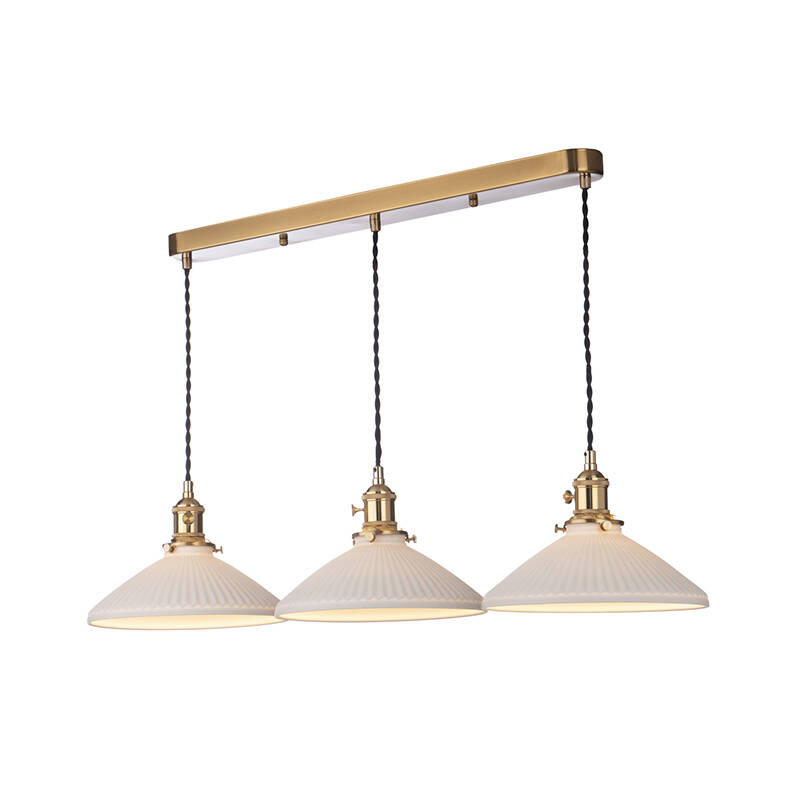 Image of Dar Hadano 3 Light Bar Ceiling Pendant Light