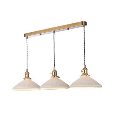 Image of Dar Hadano 3 Light Bar Ceiling Pendant Light