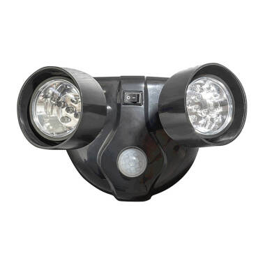 Battery Operated LED Twin Floodlight with PIR Sensor