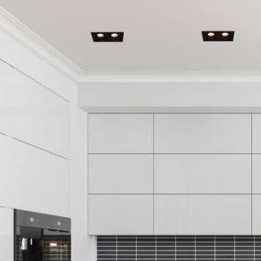 Edit Twin Fire Rated Recessed Adjustable Square Downlight
