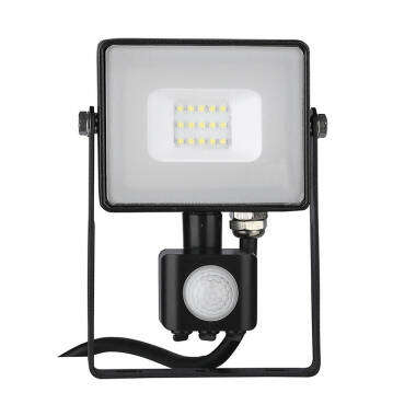 Image of V-Tac 10W Cool White Samsung Chip LED Floodlight with PIR Sensor