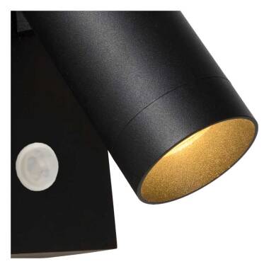 Image of Lucide Taylor Outdoor Wall Mounted Spotlight with PIR Sensor