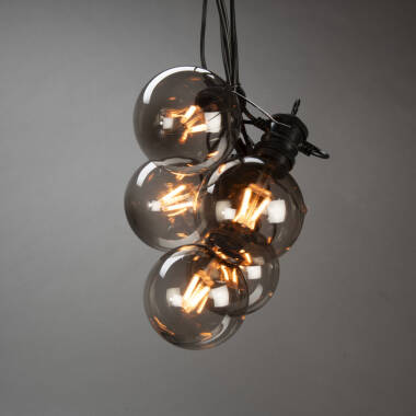 Konstsmide 4.5M Amber LED Amber Glass Festoon Lights