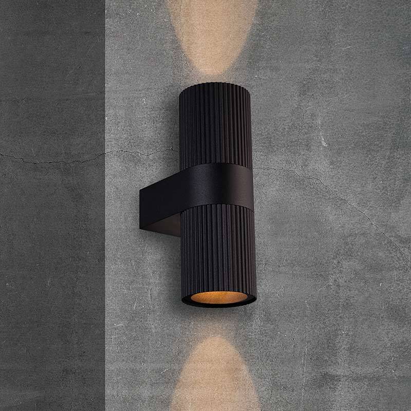 Image of Nordlux Kyklop Ripple Outdoor Up & Down Wall Light