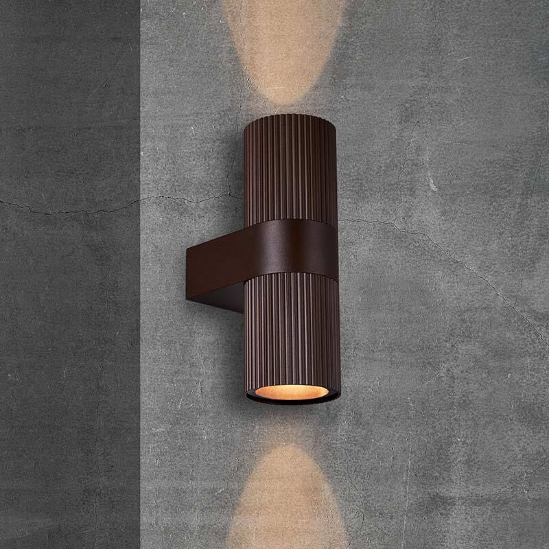 Image of Nordlux Kyklop Ripple Outdoor Up & Down Wall Light