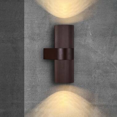 Image of Nordlux Kyklop Ripple Outdoor Up & Down Wall Light