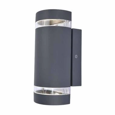 Lutec Focus Outdoor Up & Down Wall Light with Dusk to Dawn Sensor
