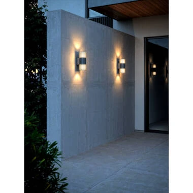 Image of Nordlux Coastal Aludra Outdoor Up & Down Wall Light