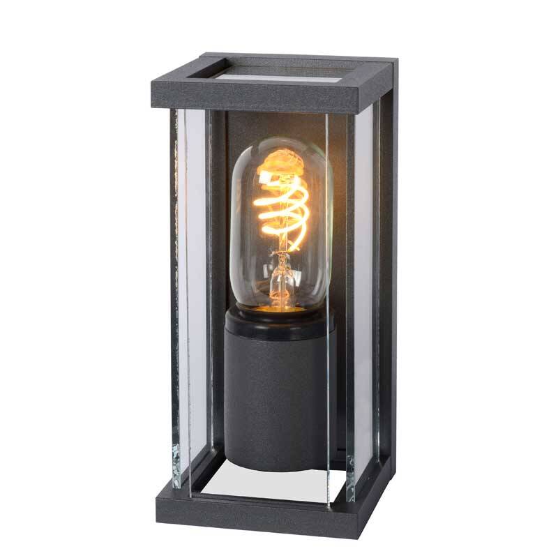 Image of Lucide Claire Mini Half Lantern Outdoor Twin Wall Light