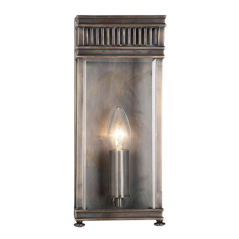 Image of Elstead Holborn Medium Half Outdoor Lantern Wall Light