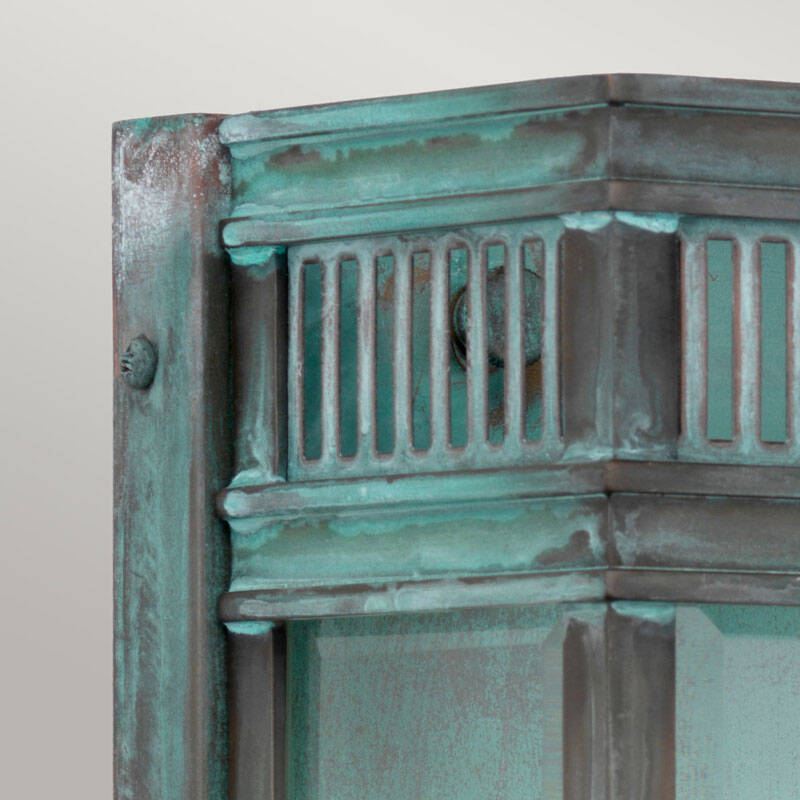 Image of Elstead Holborn Medium Half Outdoor Lantern Wall Light