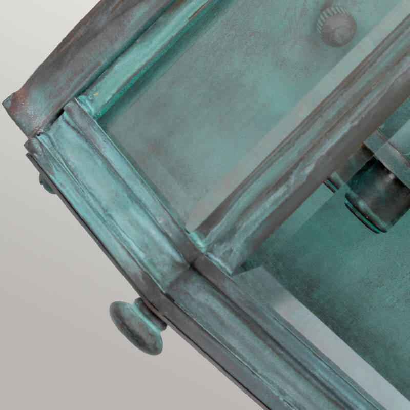 Image of Elstead Holborn Medium Half Outdoor Lantern Wall Light
