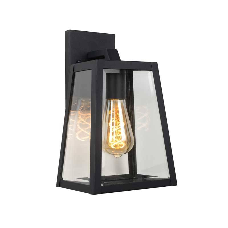 Image of Lucide Large Matslot Outdoor Hanging Lantern Wall Light