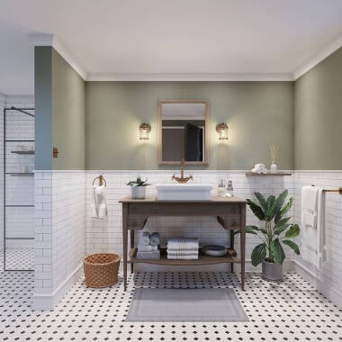 Image of Quintiesse Ashland Bay Bathroom Wall Light