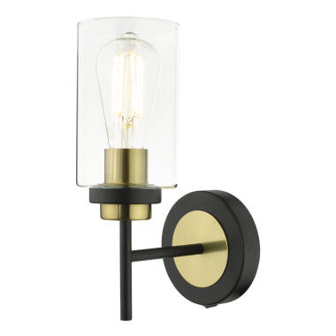 Dar Abel Wall Light With Glass Shade