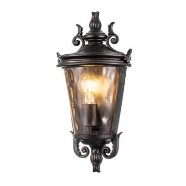 Elstead Baltimore Medium Half Outdoor Lantern Wall Light