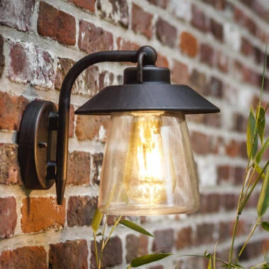 Lutec Cate Outdoor Lantern Wall Light