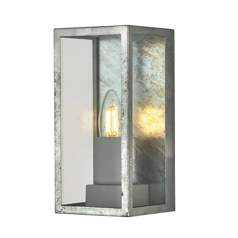 Image of Searchlight Box II Half Lantern Outdoor Wall Light