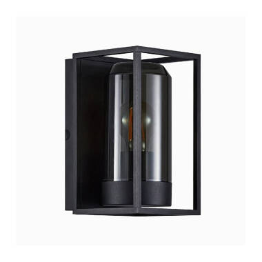 Image of Nordlux Griffin Half Lantern Outdoor Wall Light