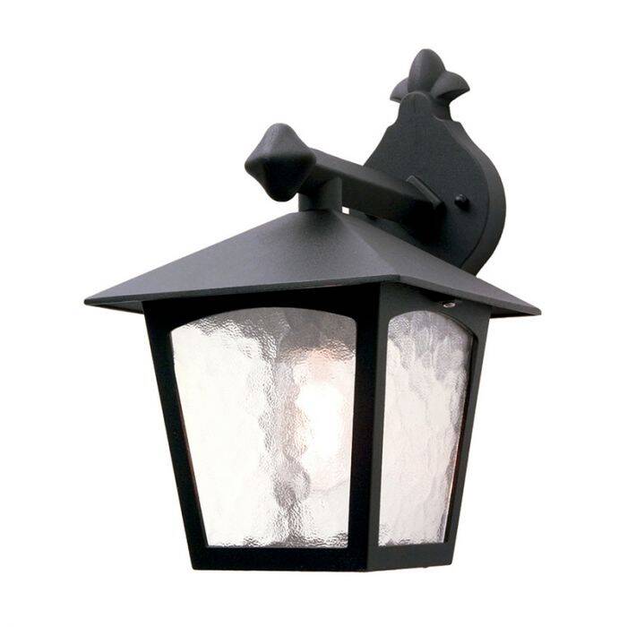 Image of Elstead York Outdoor Hanging Lantern Wall Light