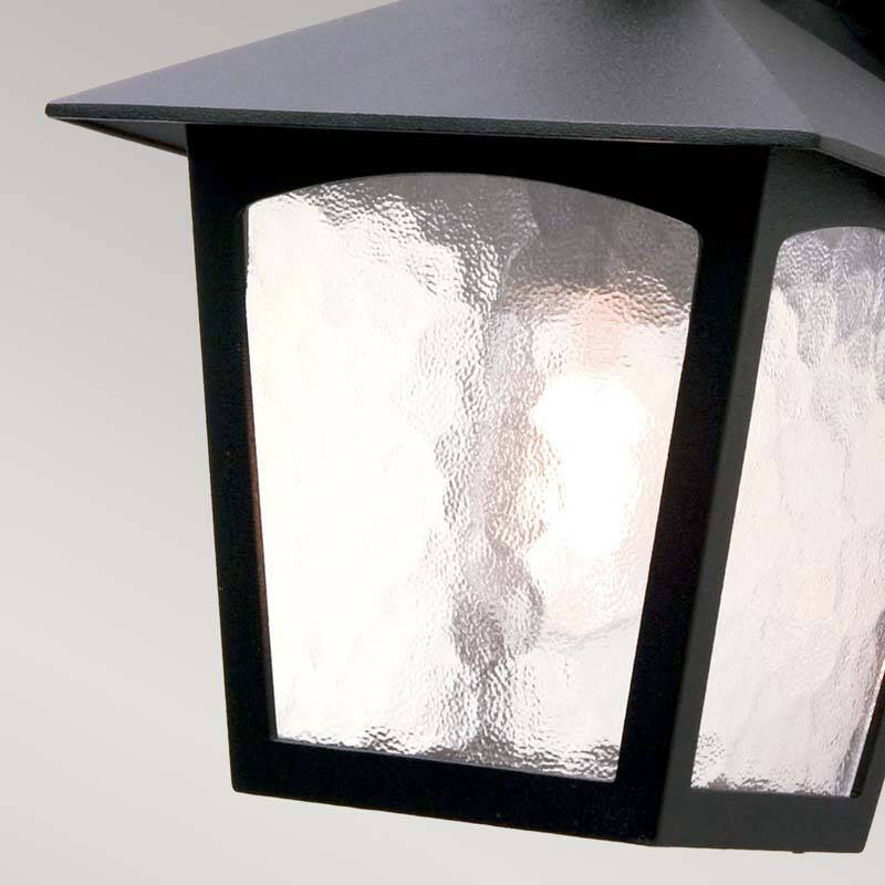 Image of Elstead York Outdoor Hanging Lantern Wall Light