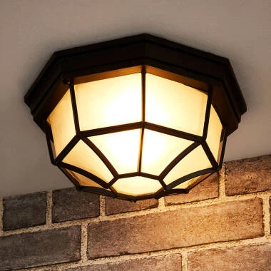 Edit Milano Outdoor Flush Ceiling Light