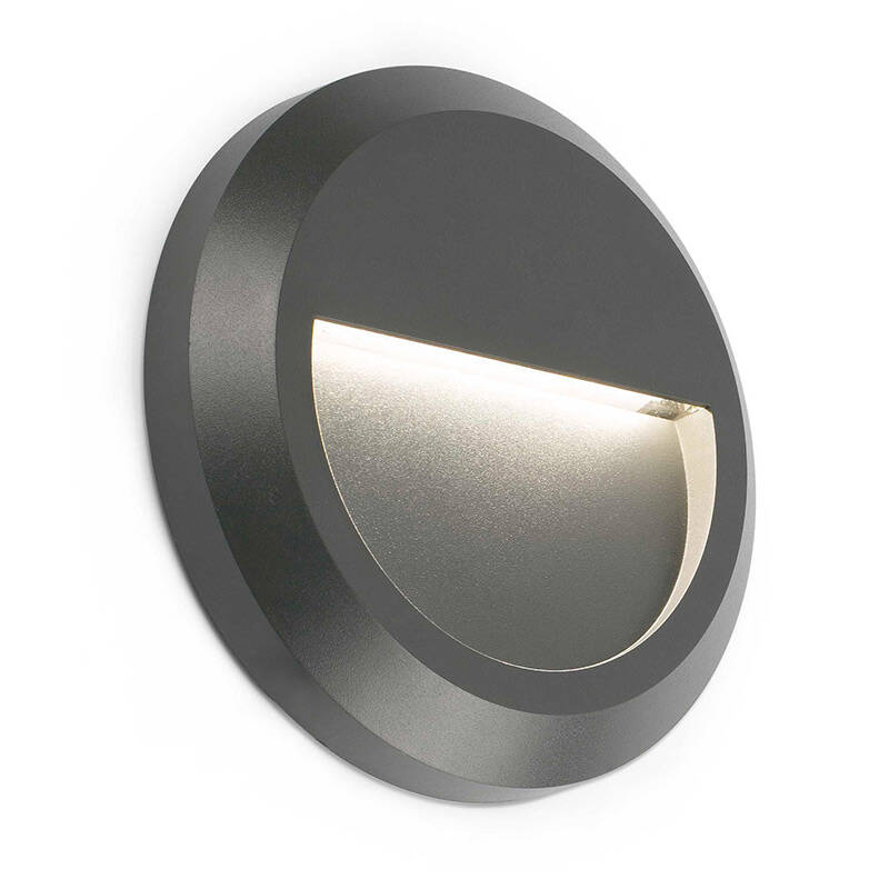 Image of Faro Barcelona Grant Round LED Outdoor Wall Light