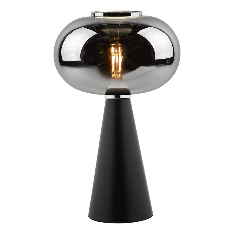 Image of Dar Jensen Smoked Glass Table Lamp