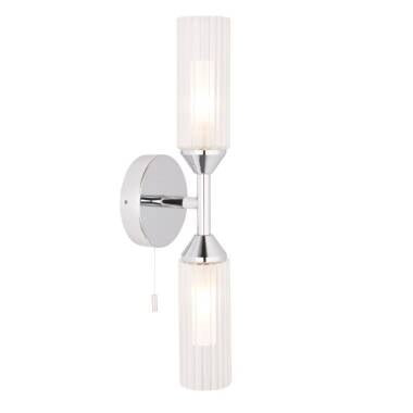 Luxia Flute Bathroom Twin Wall Light