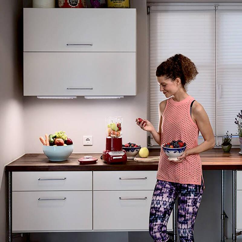 Image of LEDVance Linear LED Battery Operated Under Cabinet Light with PIR Sensor - 300mm