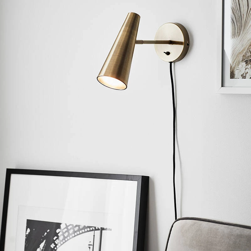 Image of Peak Wall Light with Plug