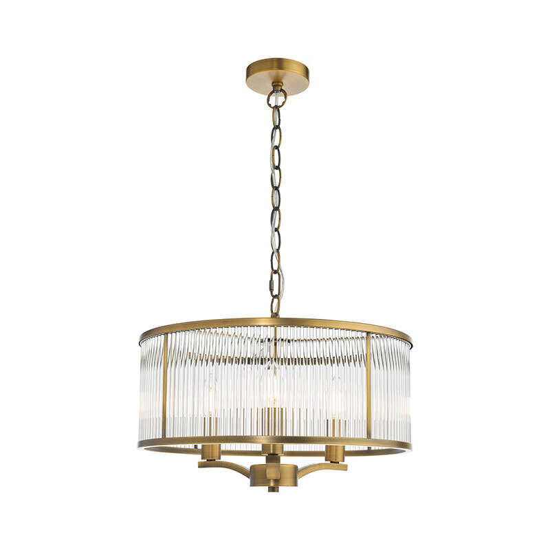 Image of Dar Evelyn 3 Light Chandelier