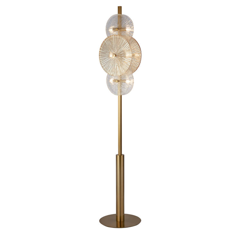 Image of Searchlight Wagon Wheel Floor Lamp