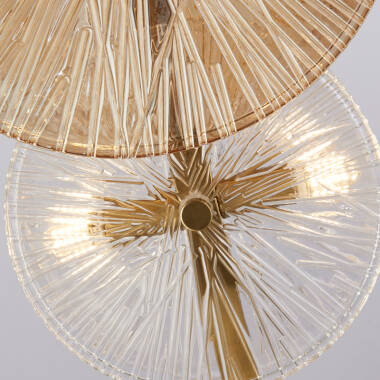 Image of Searchlight Wagon Wheel Floor Lamp